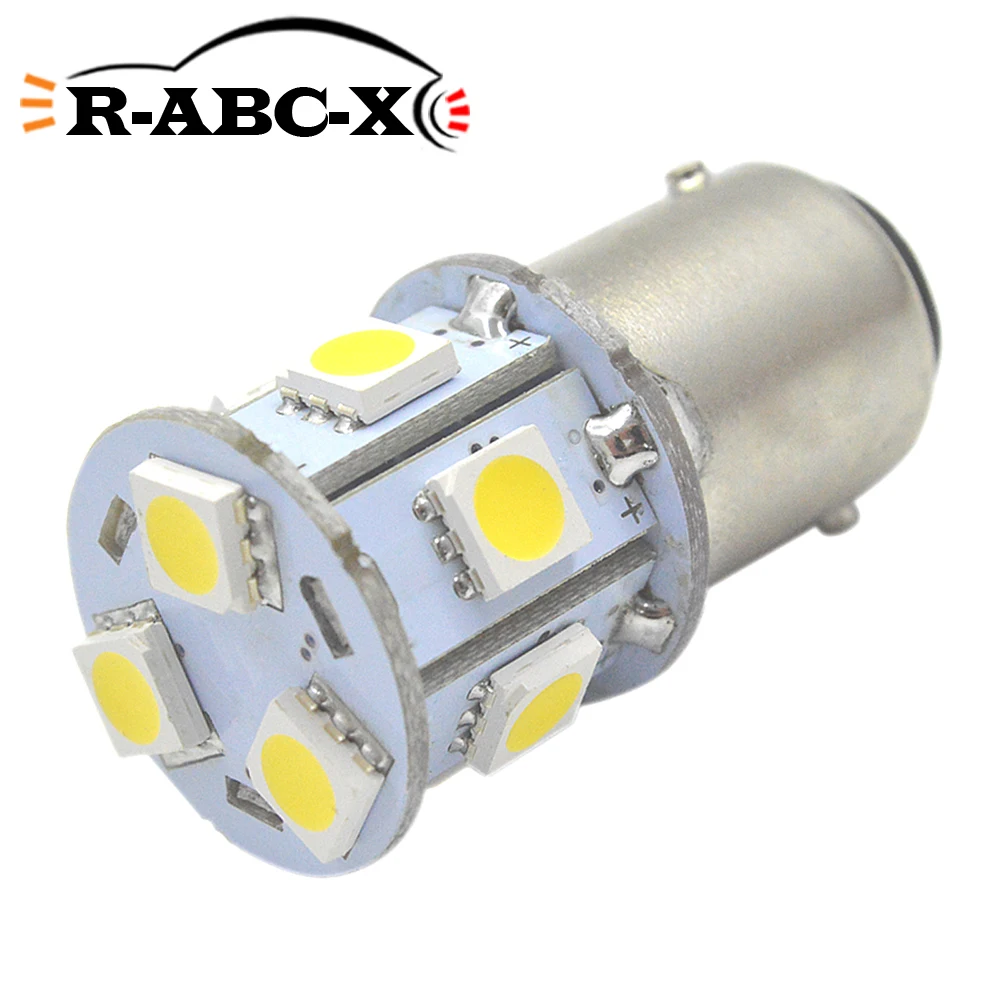 Суперъяркий светодиодный автомобильный тормозной задний фонарь BA15D 1142 6 30 в 5050 K 12