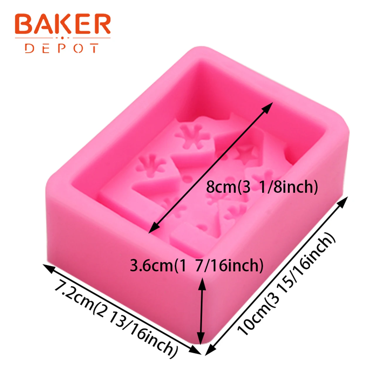 Силиконовая форма для рождественской елки мыла и свечи |