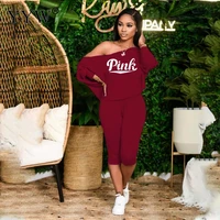 letter shirts and shorts tracksuit short sleeve low neck casual joggers fahionshorts sexy outfit for ladies women 2 piece set