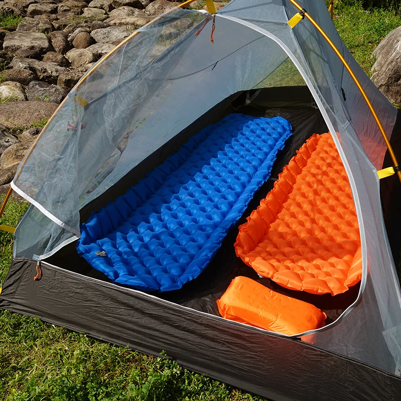 

Camping Air matt mat Ultralight Inflatable mattress in tent hiking trekking Portable Travel Folding bed sleeping pad