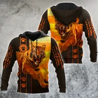 tiger hoodie 3d all over printed tiger tattoo harajuku fashion sport hooded springautumn sweatshirt casual jacket diy pullover