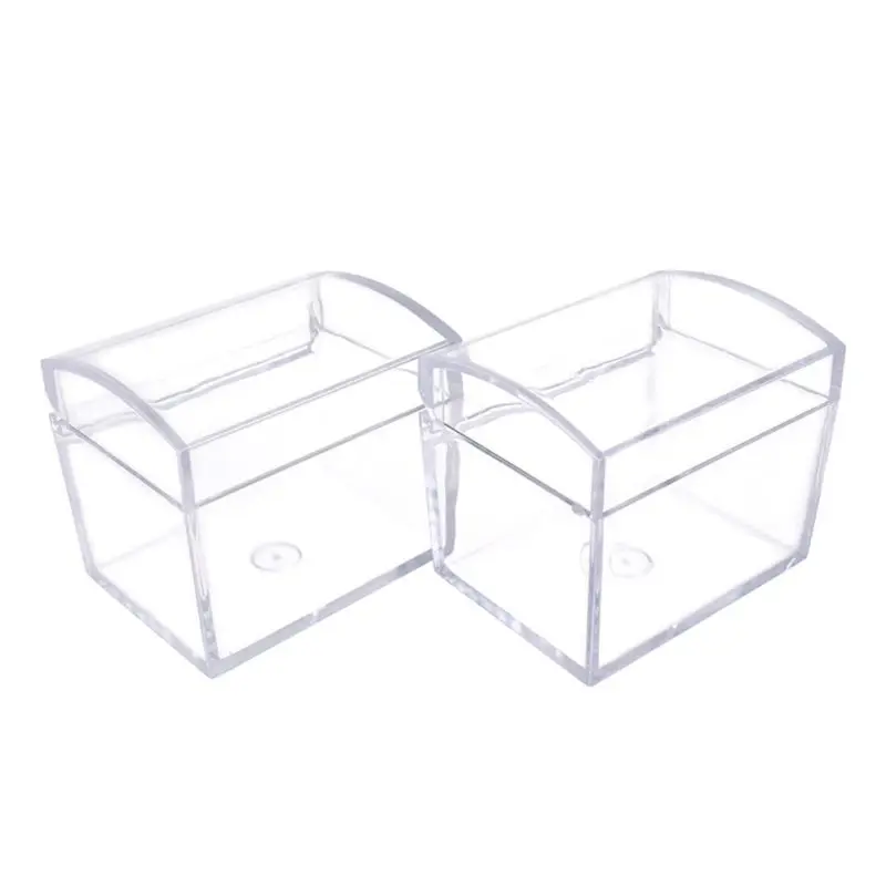 Прозрачная пластиковая маленькая коробка свадебный сувенир Конфета ювелирные