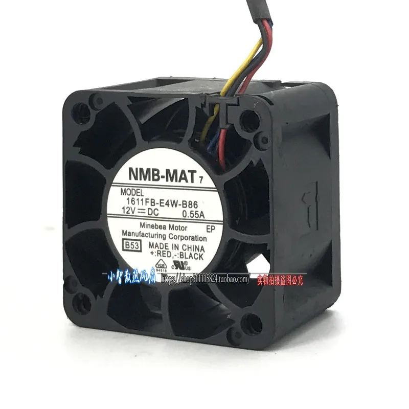 Новые оригинальные НМБ 1611FB-E4W-B86 12V 0.55A 4028 4 см 4-проводной инвертор сервер высокий