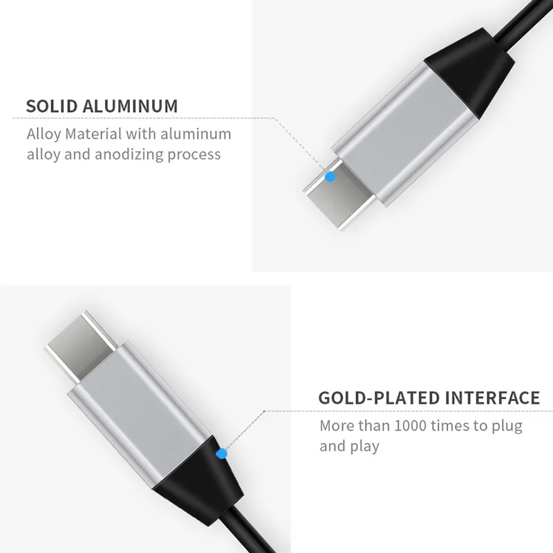 USB C HDMI кабель DataRoad Тип к конвертер USB3.1 для MacBook Huawei Mate 30 Pro USB-C адаптер Type-C |