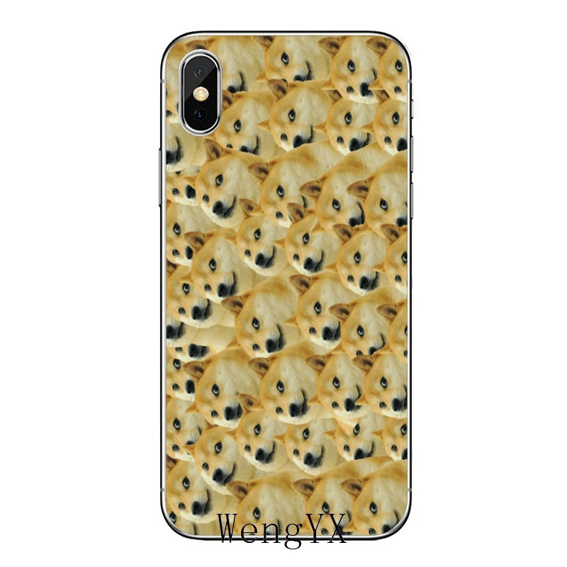 Прозрачный чехол для телефона с забавной милой собакой Doge meme Xiaomi Redmi Note 7 6 6A 5A 4 4A 3