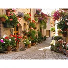 Размер холста полный квадрат и Круглый Алмаз Картина Пейзаж DIY Алмазная вышивка уличный цветок украшение дома