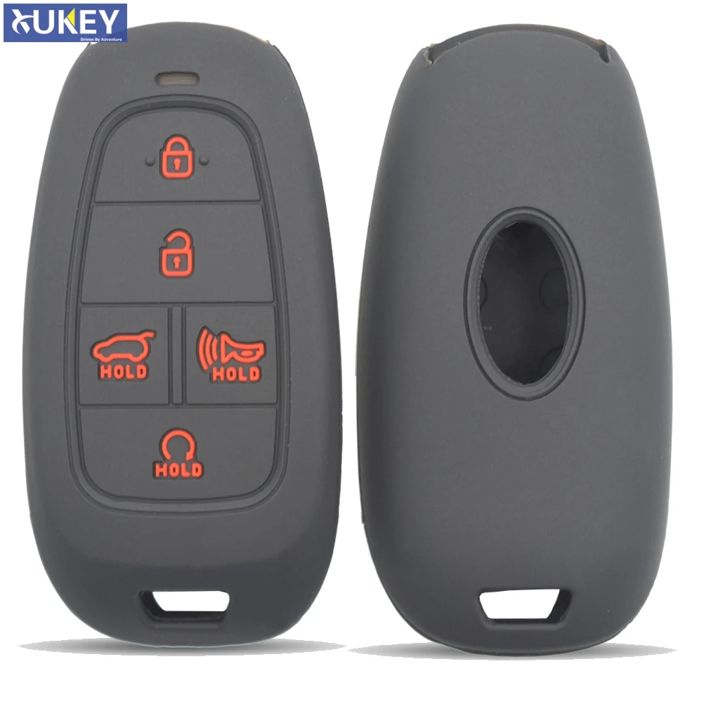 Силиконовый чехол для автомобильного ключа 5 кнопок защитный чехол-держатель