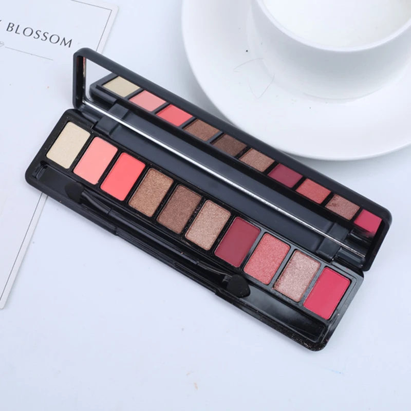 Тени для век PHOERA Earth Русалка Тыква грейпфрут цвет матовый жемчуг водостойкие