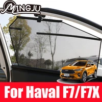 auto rise car side window sunshade windshield cover shield abs curtain sun shade block for haval f7 f7x 2018 2021 accessories