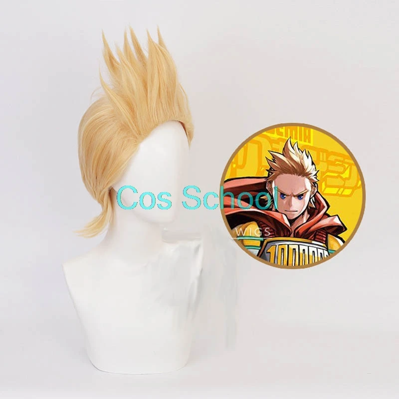 Cos School Boku no Hero Academy Million парики золотисто желтые короткие волосы My аниме