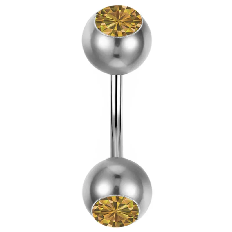 Украшения для тела PINKSEE 10 шт. двойные камни губ бровей пирсинга живота оптовая