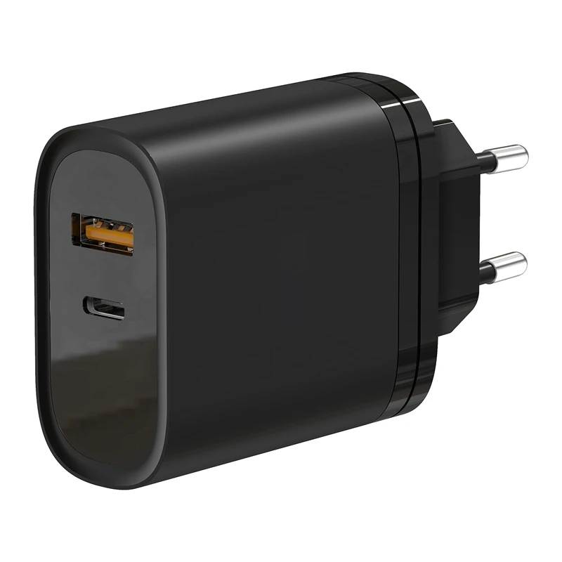 

65W USB-C GaN Power Charging Head Portable USB-C PD3.0 PPS USB-A QC3.0 50-60HZ/1.5A Fast Charger Black EU Plug
