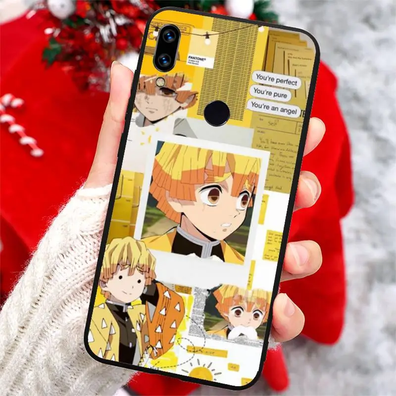 

Cool boy Zenitsu Anime Phone Case For Xiaomi Redmi note 7 8 9 t k30 max3 9 s 10 pro lite