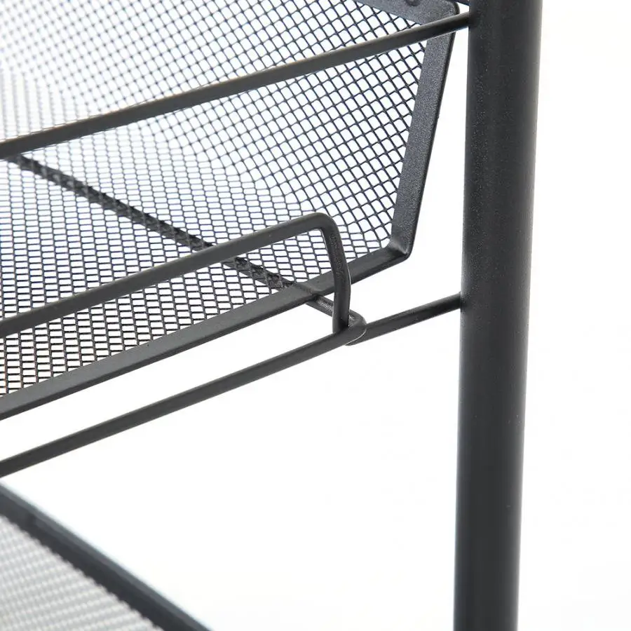 4 яруса на колесиках для кухни металлическая тележка хранения салона красоты