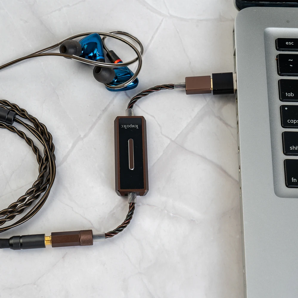 Усилитель для наушников TempoTec Sonata E35 USB DAC AMP Type C до 3 5 мм Dual CS43131 PCM 32 бит/384 кГц DSD256