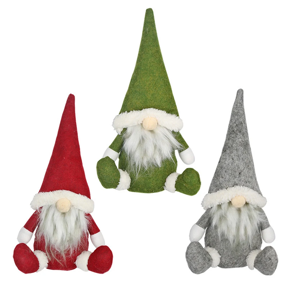 

Christmas Dol Christmas Gnome Dwarf Plush Doll Santa Faceless Ornaments for Home Holiday Fireplace Decorations Christmas