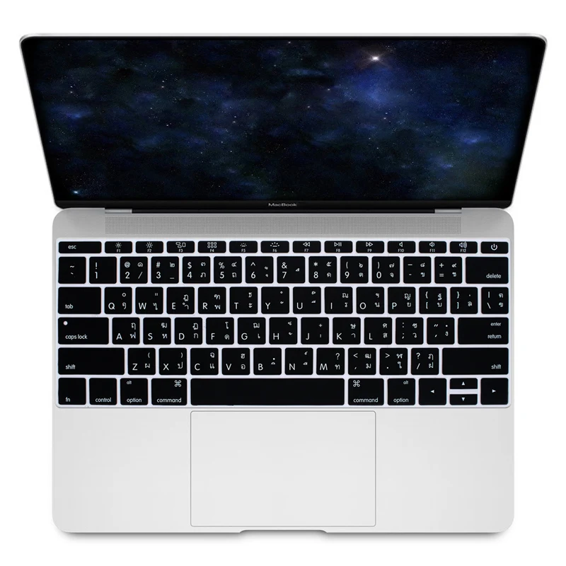 Тонкая Силиконовая накладка на клавиатуру HRH из США и тайки для MacBook New Pro 13 дюймов