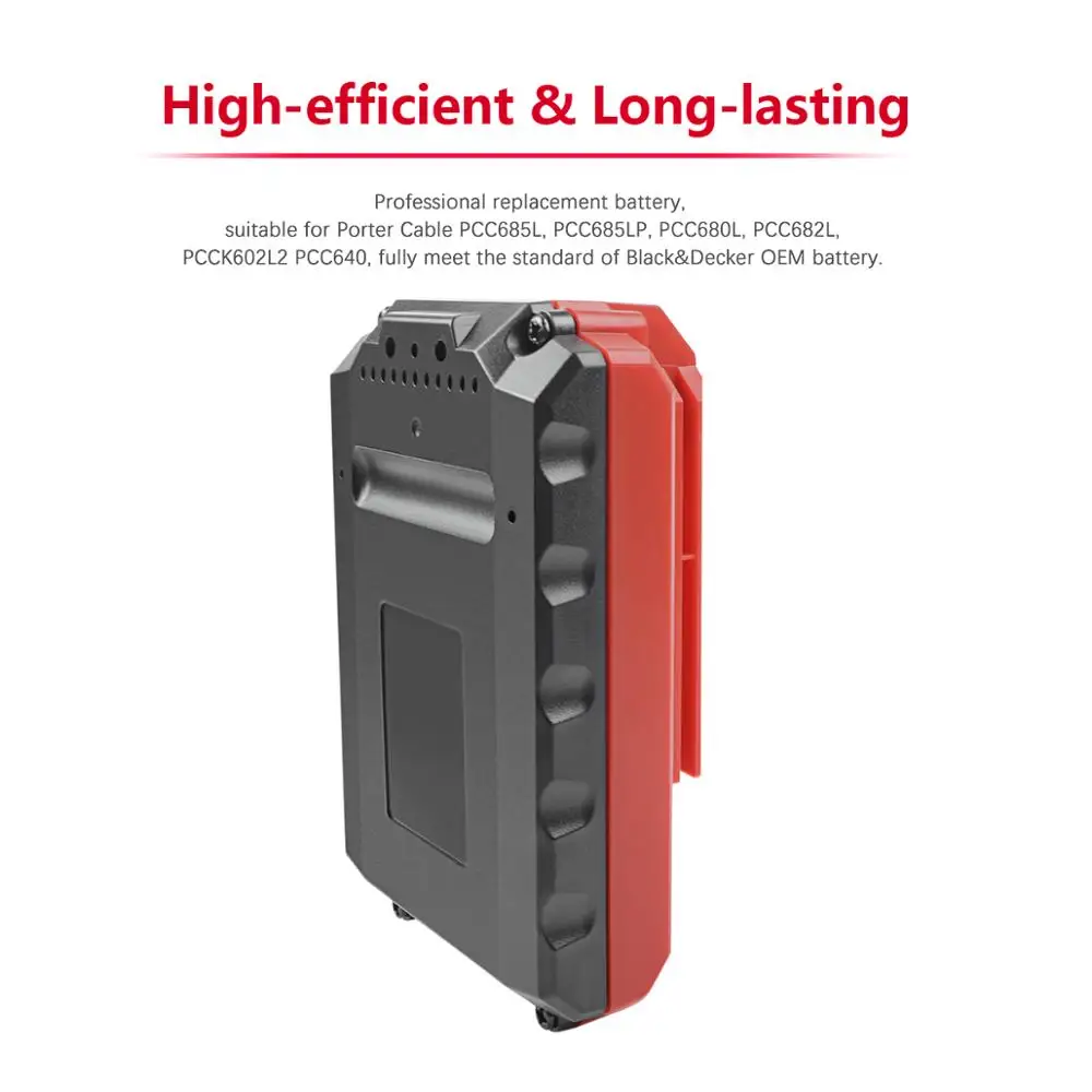 2.0Ah 20V Макс литий-ионный PCC685L PCC680L Перезаряжаемые Батарея для кабельных PCC681L PCC682