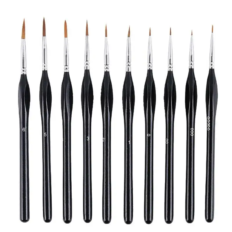

Professional Fine Detail Painting Miniature Brush for Hool Line Acrylic Watercolor Oil Drawing Art Supplies