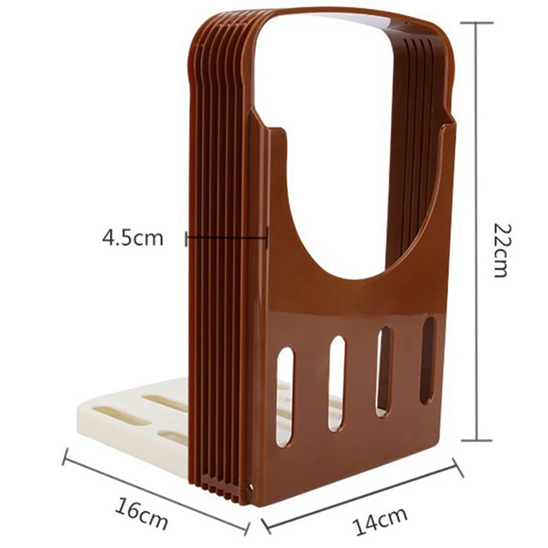 Foldable Loaf Cutter Rack Bakeware For Toast Bread Slicer Plastic Mold Guide Slicing Tools Kitchen | Дом и сад