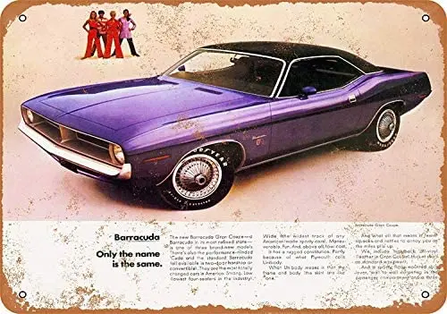 

8 x 12 Metal Sign - 1970 Plymouth Barracuda