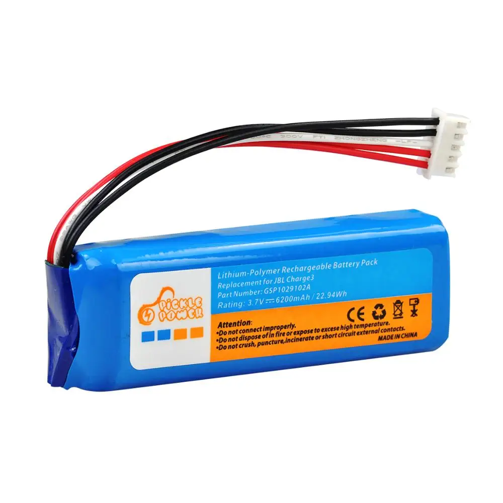 Аккумулятор GSP1029102A на 6200 мА · ч для JBL Charge 3 с инструментами установки (3 7 в Вт