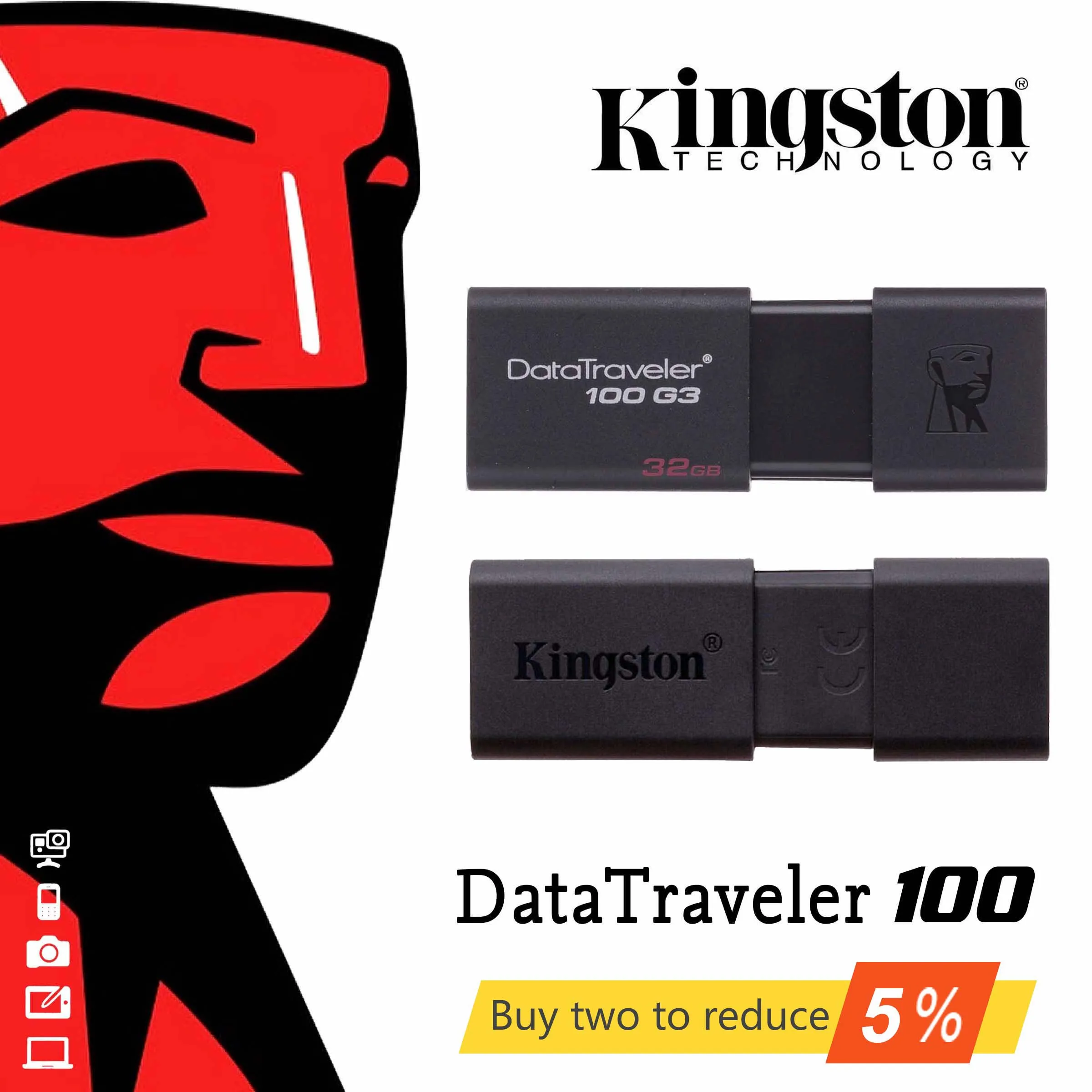 USB 3 0 флеш накопитель DataTraveler Kingston 16 ГБ 32 64 DT100G3|flash disk|16g usb flash drivesflash drive |