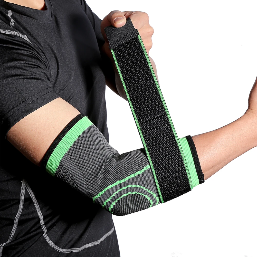 

1Pcs Basketball Volleyball Breathable Bandage Tennis Elbow Support Brace Protector Adjustable Elbow Pads Sports Protect Gear