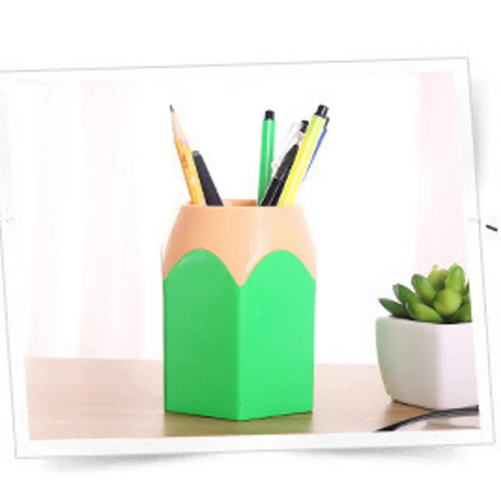 

Creative Pen Vase Pencil Pot Makeup Brush Holder Stationery Desk Tidy Container AIZB