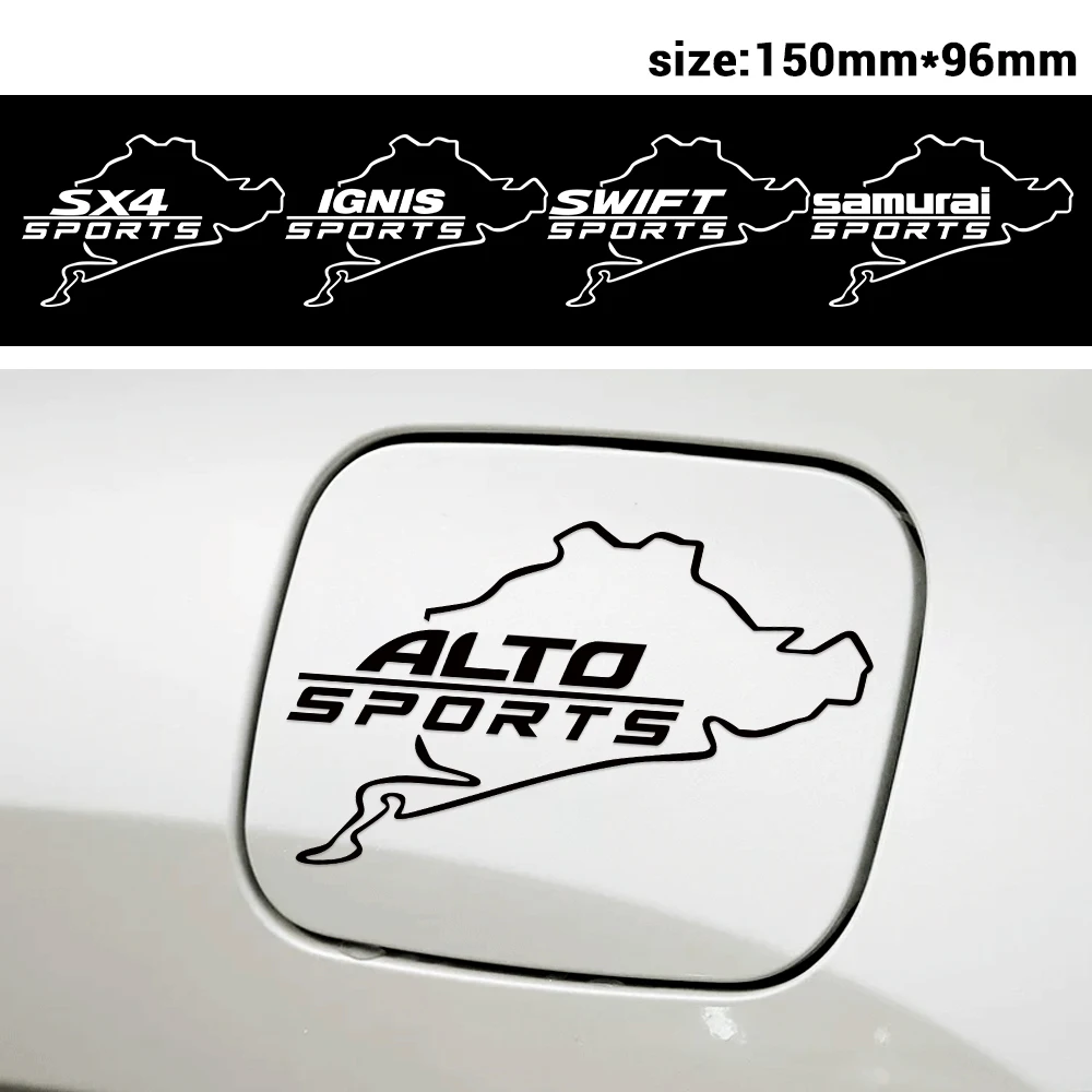 

15*9.7CM Newest PVC Car Fuel Tank Cap Sport Stickers Decal For SUZUKI Swift Jimny Ignis Alto Samurai Baleno Vitara Grand Vitara