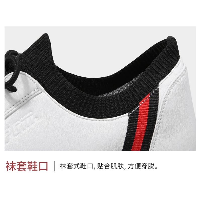 New PGM Golf Sneakers Men Waterproof Shoes Microfiber Mesh Lining Breathable Sports Shoes Non-slip Fixing Nails For Male Outdoor