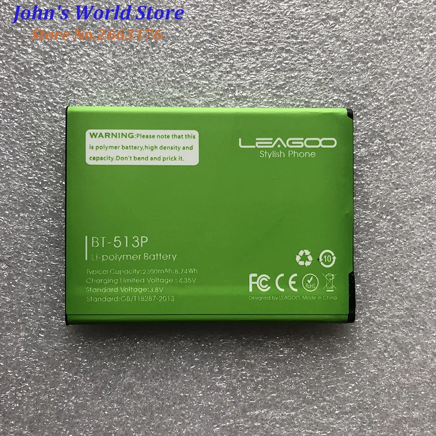 

100% Original Leagoo M5 Battery New High Quality 2300mAh BT-513P Backup Battery Replacement For Leagoo M5 BT513P Smart Phone