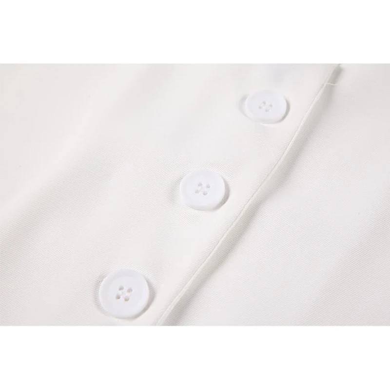 

2021 Summer Color-Hit Peter Pan Collar Loose Office Lady Shirts For Women Korean Stylish Short Sleeves Female Casual OL Blouses