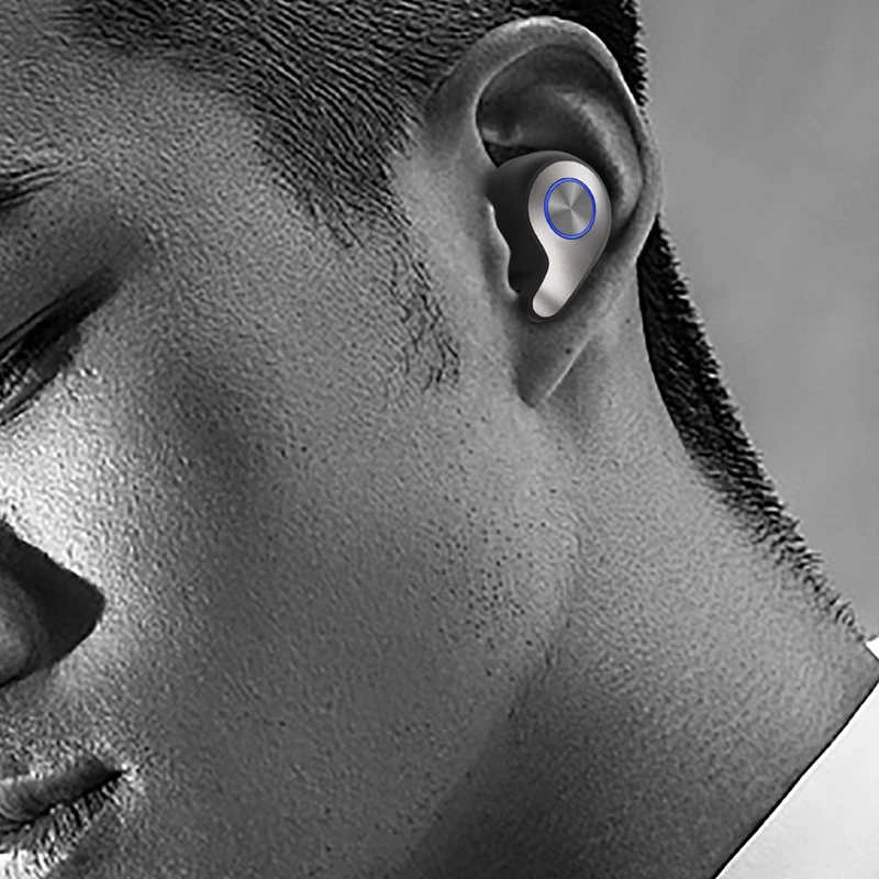 TWS Bluetooth гарнитура HiFi качество звука IPX6 Водонепроницаемый V5.0 светодиодный