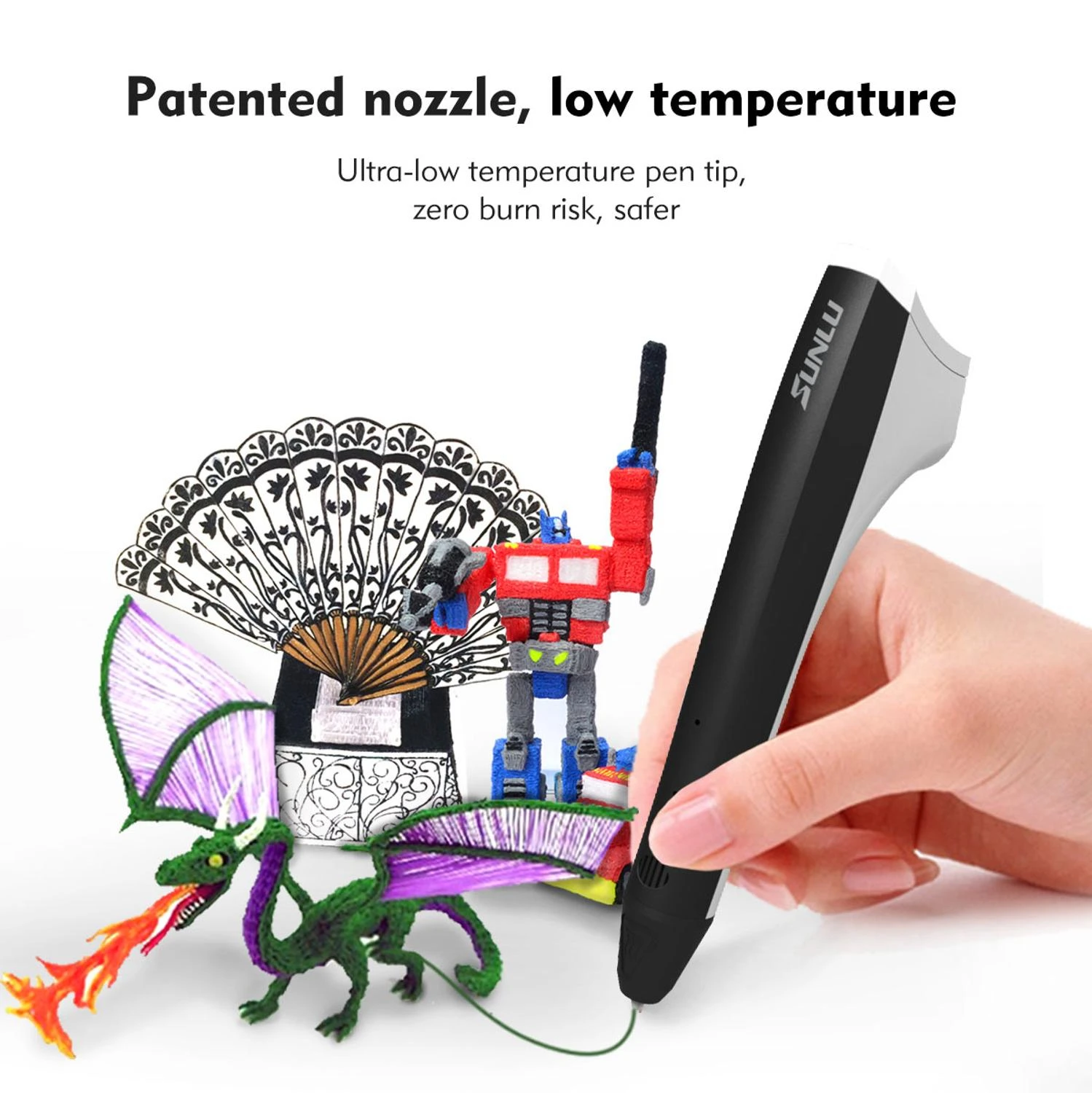

3D Printing Pen For Kids-Adults With 2 Free 1.75mm Filament Modern Arts And Crafts Tool Newest 3D Pens 2PCS/Set