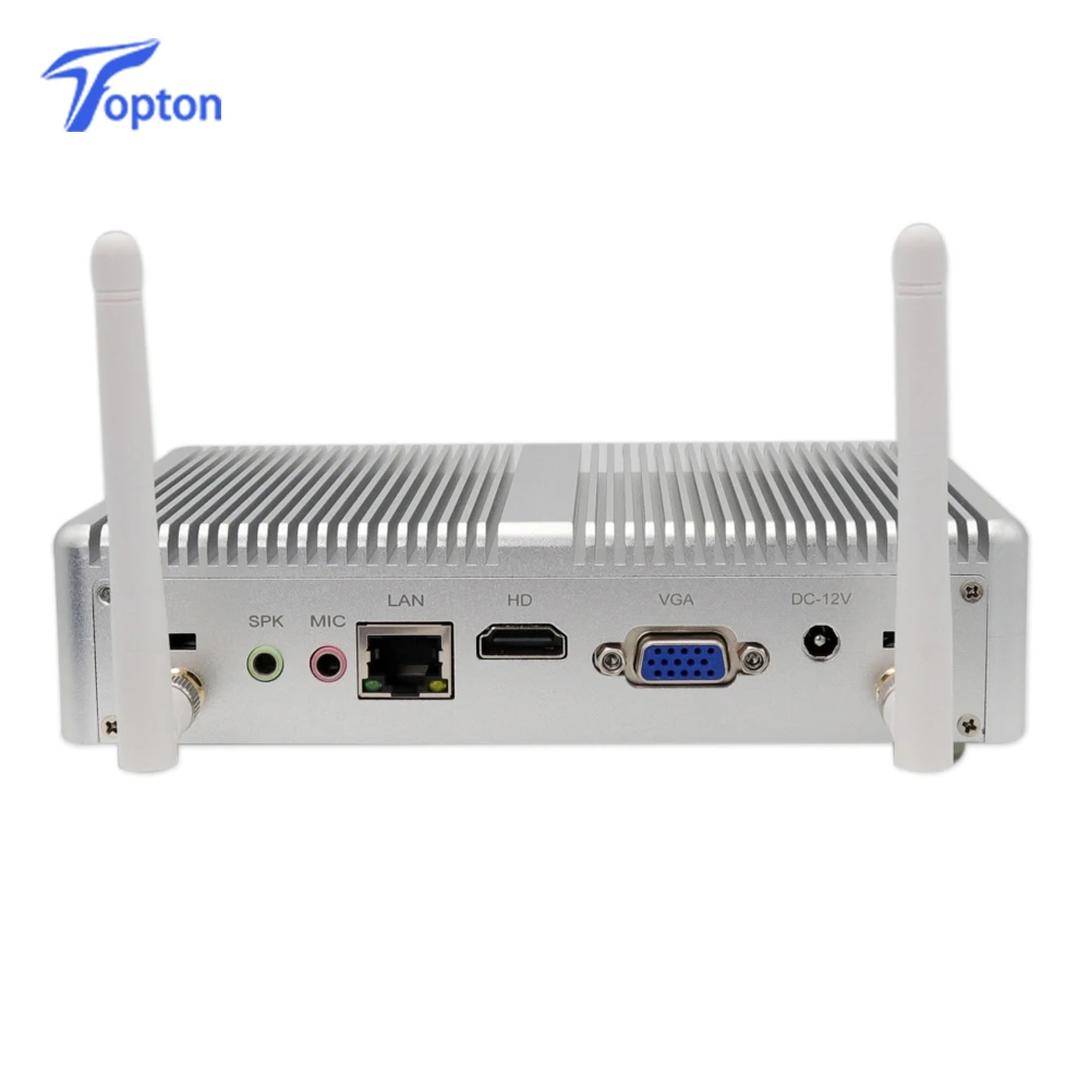 Topton безвентиляторный мини ПК Nuc Intel i7 i5 7200U i3 7100U DDR3L память Windows 10 Linux настольный компьютер 4K HTPC HDMI VGA 300M WiFi