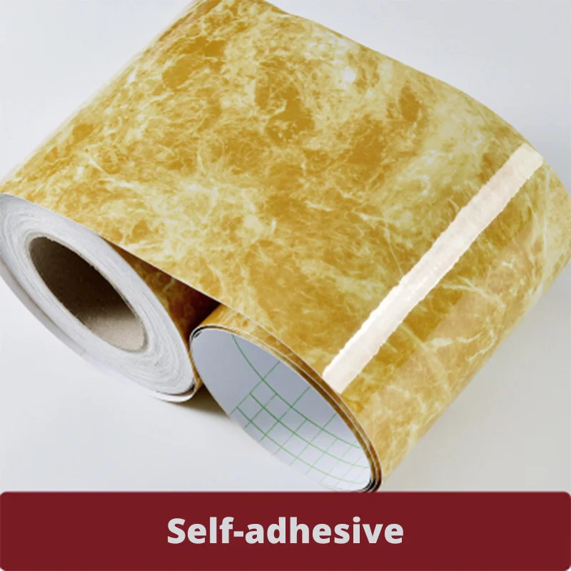 Marble Golden Мраморные самоклеющиеся линии талии обои водонепроницаемые декоративные стены границы для гостиной пол коридора окантовочная линия стикер - Цвет: Marble Golden