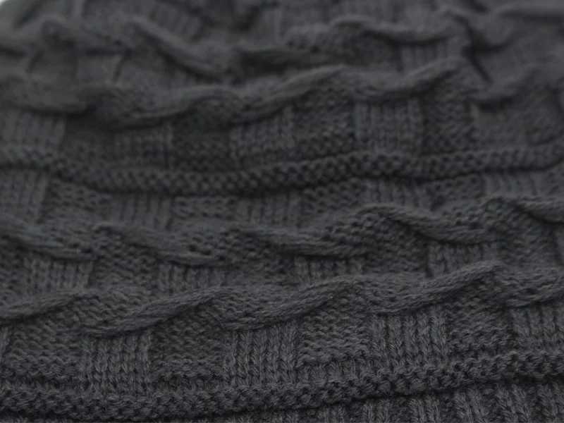 Брендовые зимние вязанные шапочки Skullies Beanies мужские зимние шапки для мужчин женская шапка-маска теплая Толстая Мужская однотонная зимняя шапка