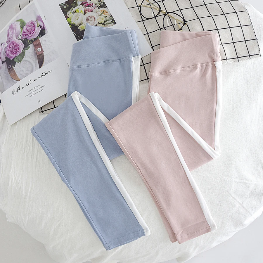 

8151# Autumn Spring Cotton Maternity Skinny Legging Low Waist Adjustable Belly Pencil Pants Clothes for Pregnant Women Pregnancy