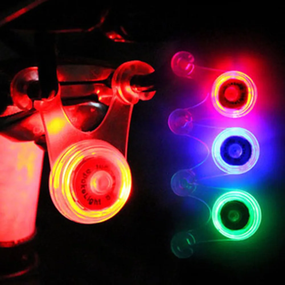 

MTB Bicycle Tail Light Silicone Led Safety Warning Lamps Cushion Spoke Lamp Road Mountain Bike Rear Light Taillight Cycling Part
