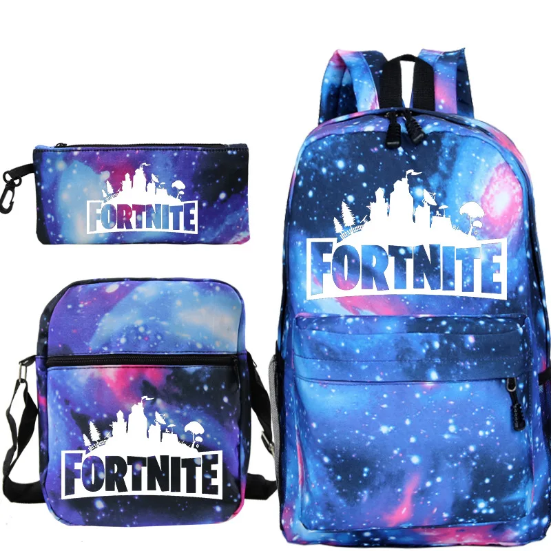 Игровой набор из 3 предметов рюкзак Fortnite школьные ранцы для студентов маленькая