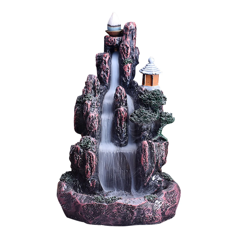 

Декоративные аксессуары для заднего хода, подставка для горелки на реке, в стиле ретро, для офиса, для дома, подставка из смолы, «Водопад», «Ч...