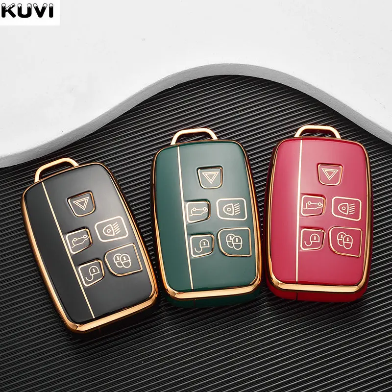 NEW TPU Car Remote Key Case Cover Holder Shell For Land Rover Range Sport Evoque Freelander Jaguar XF XJ XE XJL | Автомобили и