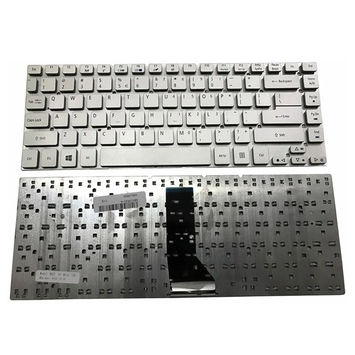 Us клавиатура для ноутбука acer Aspire 3830 3830G 3830T 3830TG 4755 4830G 4830T 4830TG V3-471 NV47H MS2317 серебристого цвета