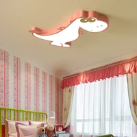 led ceiling lamp cartoon dinosaur with remote control kindergarten bedroom decoration pink green indoor kids room ceiling light