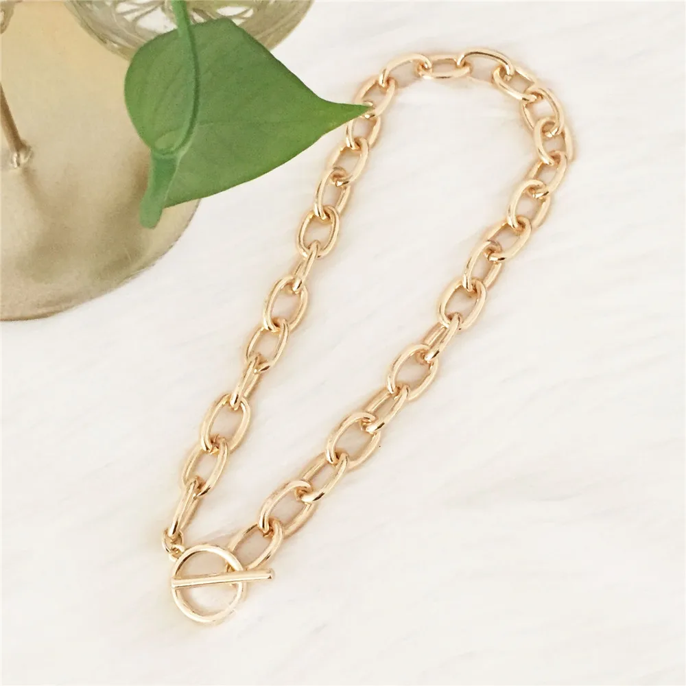 2019 новая трендовая простая цепочка со специальной застежкой ожерелье без