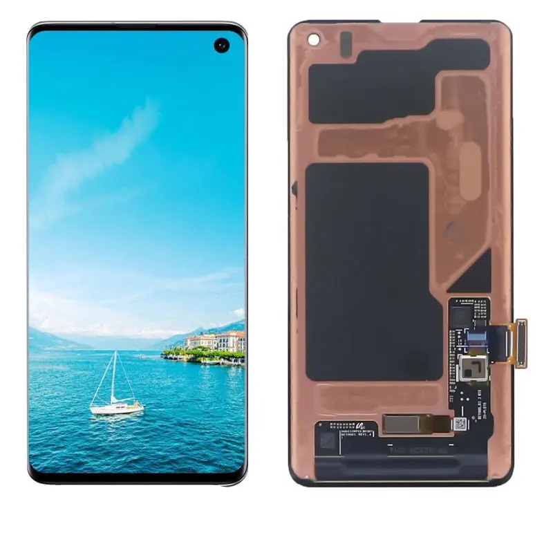 Pantalla lcd AMOLED original de 6,8 pulgadas para Samsung Galaxy S10, G973, SM-G9730, G973F/DS con Marco, montaje de pantalla t&aacute;ctil con Dot-2