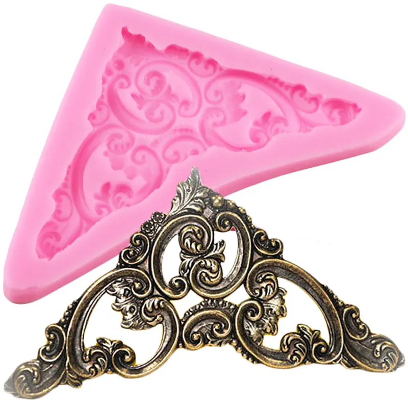 Рельефная силиконовая форма в стиле барокко 3D Формочки Для кайма для мастики