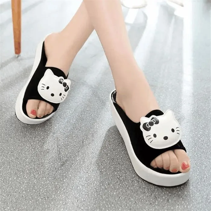 Босоножки и шлепанцы Женская Летняя мода Модель 2020 года Обувь на танкетке в