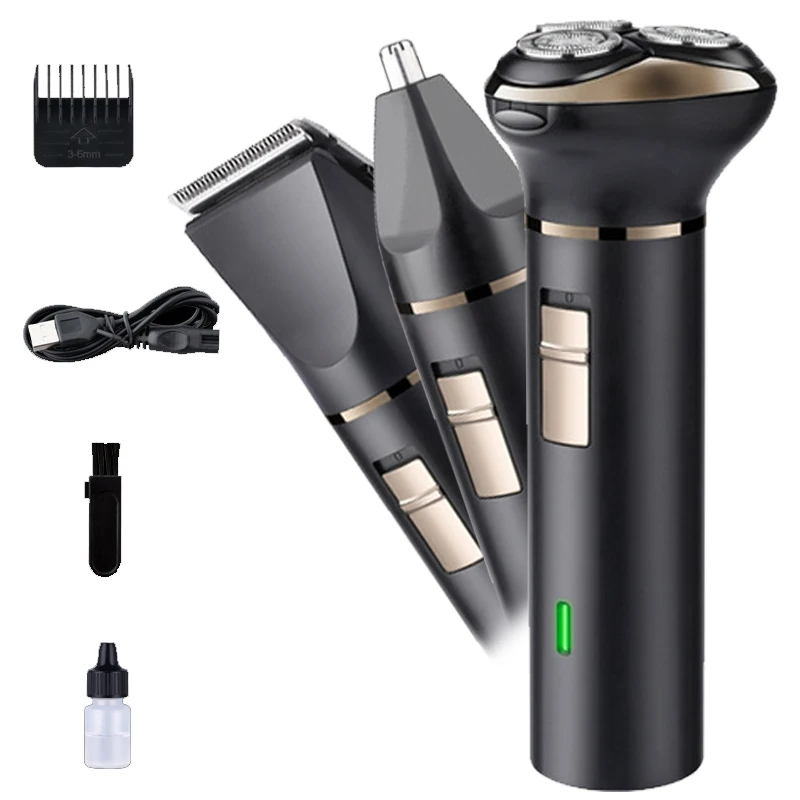 3 in 1 Rechargeable Shaver Hair Trimmer for Men Multi Purpos